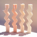 Zig Zag monochrome Candle (Lampades)