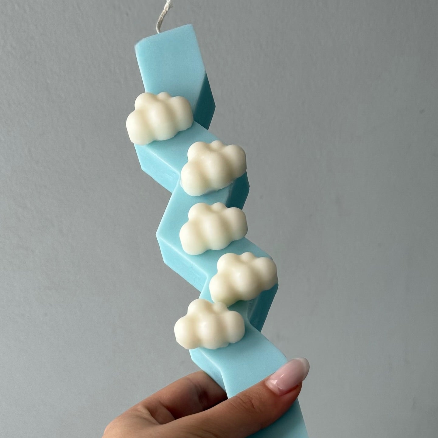 Wavy Candle / Zig-Zag with Cherries or Clouds