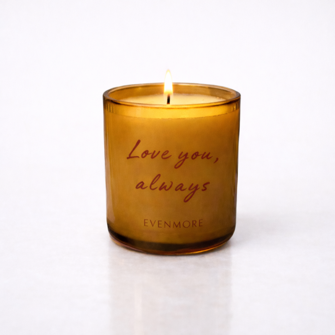 'Love you, always' candle