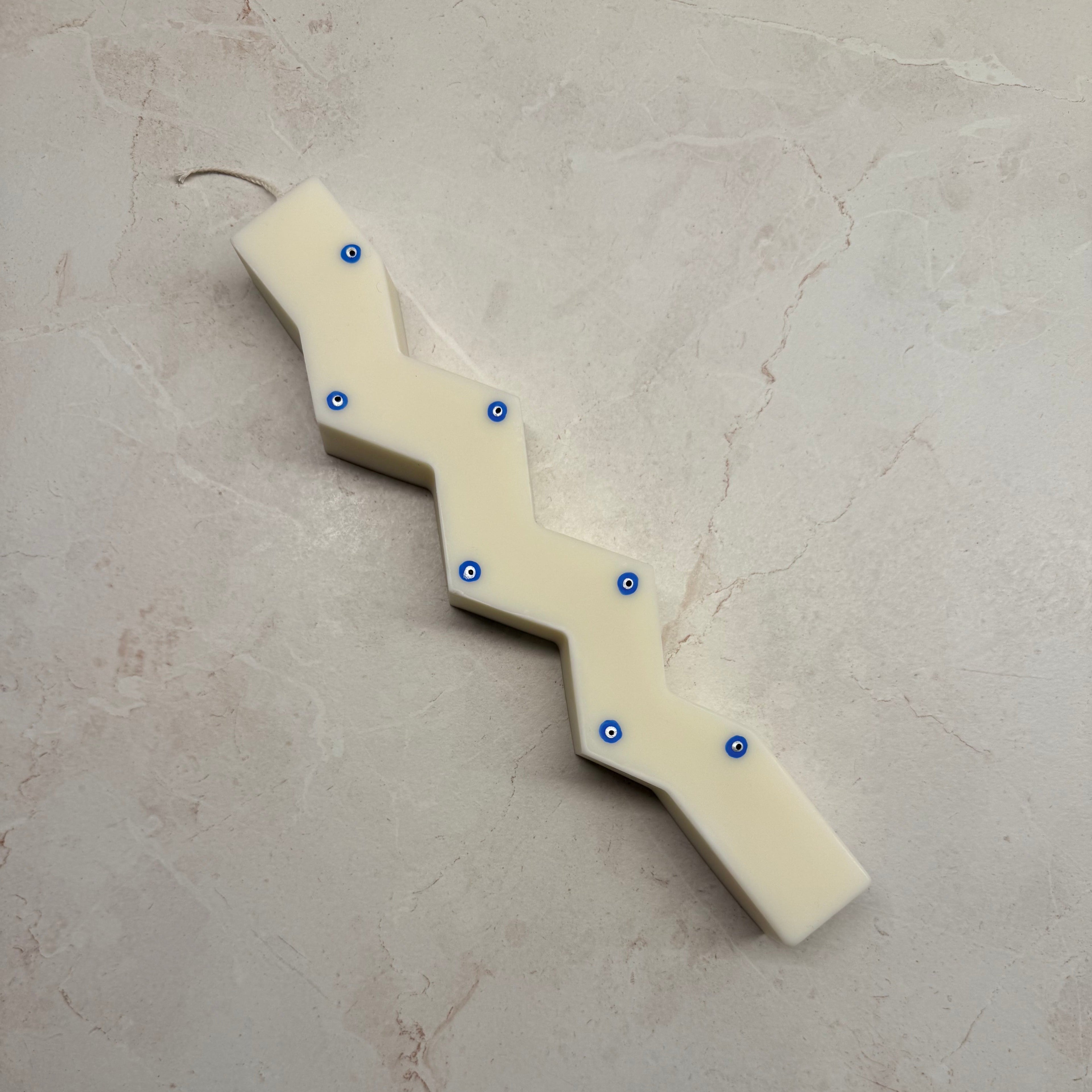 Zig Zag Painted Candle (Lampades)